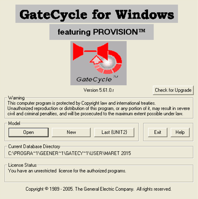 Gate Cycle Interface